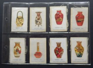 Complete set of 47 x CERAMIC ART issued 1925 TOBACCO SILKS Quilting Patch Block 5