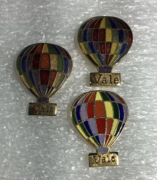 “rainbow Ryder” Vintage Hot Air Balloon Pin Aibf 1975