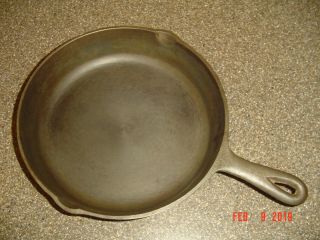 Vintage Birmingham Stove & Range Bsr Cast Iron Pan No.  7 10 1/4 " In.  Made In Usa