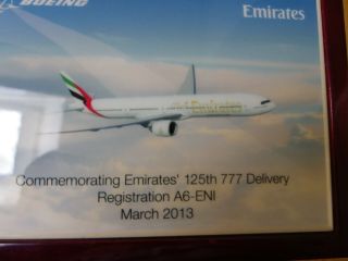 Emirates Airlines - Commemorative Aircraft Delivery Box 3