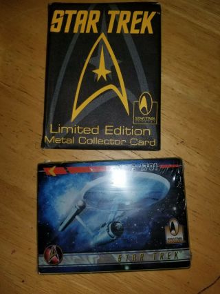 Star Trek Limited Edition Metal Collector 