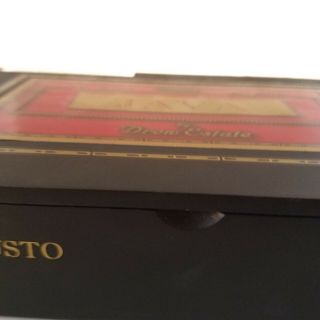 JAVA ROBUSTO RED by Drew Estate Premium Empty Black Wooden Cigar Box with Tag 5