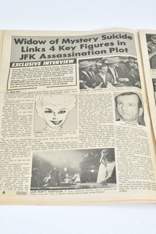 National Enquirer April 16 1967 Cuban Agent JFK Assassination Plot Jack Ruby 5