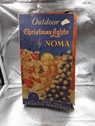 Vintage Outdoor Christmas Lights By Noma Box No Bulbs