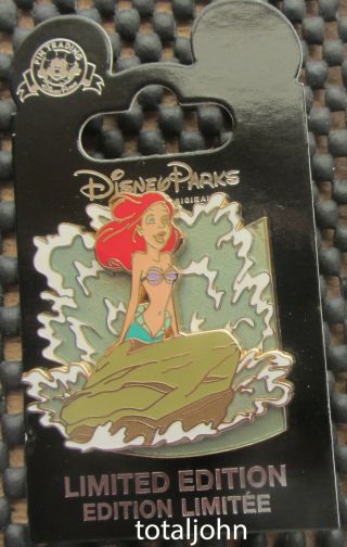 Disney Dlr - The Little Mermaid Surprise Puzzle Series - Ariel On Rock Pin
