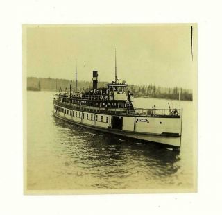 Puget Sound Steamship,  Hyak On Lake Lemolo Wa.  Orig 1910 
