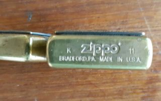 Zippo Lighter: Jim Beam Emblem - High Polish Brass 254BJB.  929 4