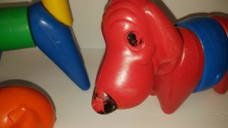 TUPPERWARE ZOO IT Build animal toy colorful S/H 1970s 80s Dog Giraffe 4