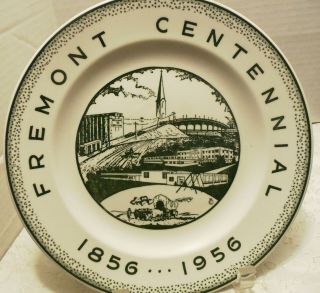 Fremont Nebraska Centennial Plate 1956