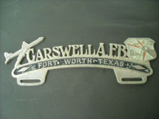 License Topper (carswell A.  F.  B.  Fort Worth Texas) From The 50 