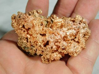 A and 100 Natural Native COPPER Nugget or Float From Michigan 132gr e 4