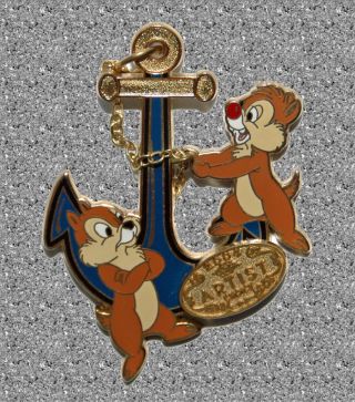 Chip & Dale Blue Anchor Pin Disney - Le 750 Dcl - Artist Choice