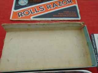 Vintage Rolls Razor Imperial No 2 1927 Made in England box and instructions 5