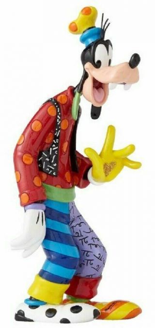 Romero Britto Disney Goofy 85th Anniversary Pop Art Figurine Decoration 4055686