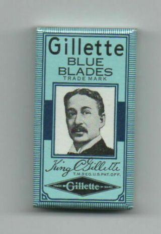 Old Package Of Gillette Blue Blades