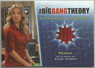 Big Bang Theory Season 5 Wardrobe/costume Card M12 Penny/kaley Cuoco