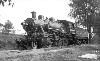 B&w Negative Black River & Western Railroad 2 - 6 - 0 Steam Loco 565