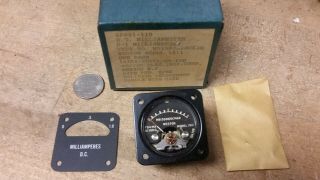 Weston 1 Ma Dc Meter F/ Old Vintage Ham Radio Tube Military Receiver