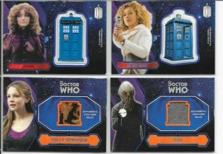 Dr.  Who Costume Relic & Tardis Patch Cards 2015 Topps -