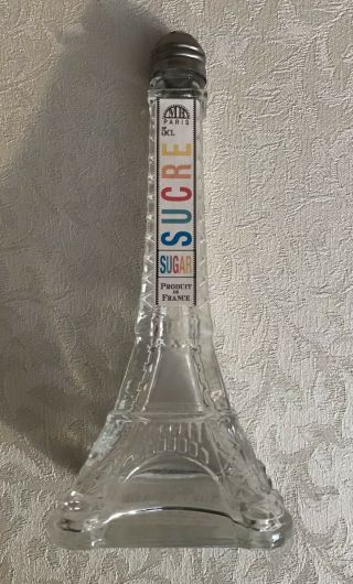 Eiffel Tower Paris France Glass Sugar Shaker