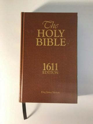 The Holy Bible 1611 Edition King James Version 2005 Bonded Leather Hardcover Vg
