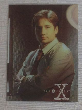 The X - Files Series 1 Trading Cards Topps Finest Chromium 1995 Full Set of 4 5