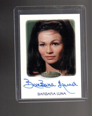 Woman Of Star Trek Barbara Luna Autographed Card