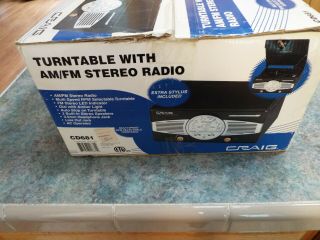 Craig Turntable Am Fm Stereo Radio Cd681 Never Been Opened