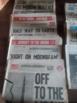 July 1969 Apollo 11 Moon Landing L.  A.  Times & L.  A.  Herald Examiner Historical