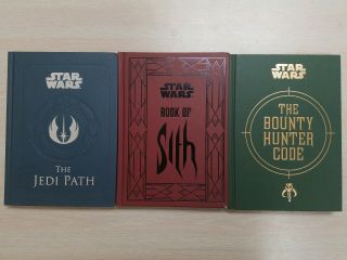 Star Wars: The Jedi Path,  Book Of The Sith & The Bounty Hunter Code Hardcovers