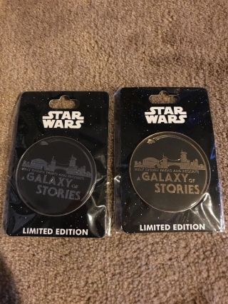 Disney Wdi D23 2017 Expo Star Wars Galaxy Of Stories Gold & Silver Le Pin
