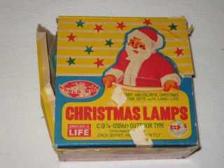 Vintage 25 Ct C9 Pastel Multi - Color Lights Christmas Lights Set