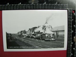 Photo Of Denver & Rio Grande Western Railroad Winter Operation Chama Mexico