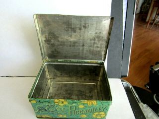 1897 PATENT PICCADILLY SMOKING TOBACCO MIXTURE TIN ROCHESTER N.  Y.  USA AS FOUND 8