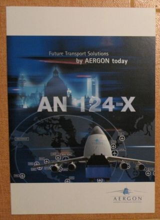 Aeroflot Advertising Booklet Air Plane Craft Ways Line An 124 X Ah Antonov Old