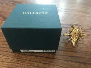 Baldwin Brass Sunburst Snowflake Christmas Ornament