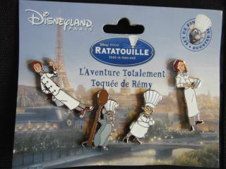 Booster/set 4 Pins Disney Disneyland Paris : Ratatouille.