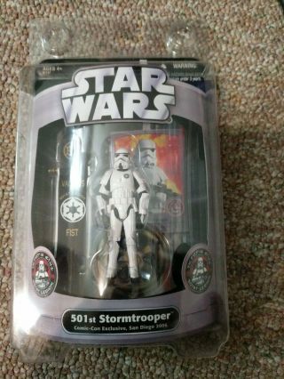 Star Wars Sdcc 2006 San Diego Comic - Con Exclusive 501st Stormtrooper Figure Rare