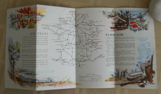 1950 ' s Vintage Illustrated & Pictorial Tourist Maps France - Travel Brochures 3