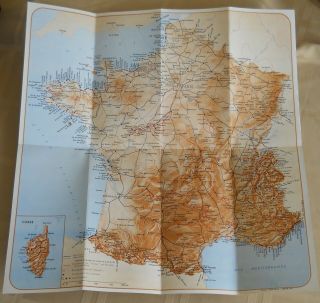 1950 ' s Vintage Illustrated & Pictorial Tourist Maps France - Travel Brochures 4