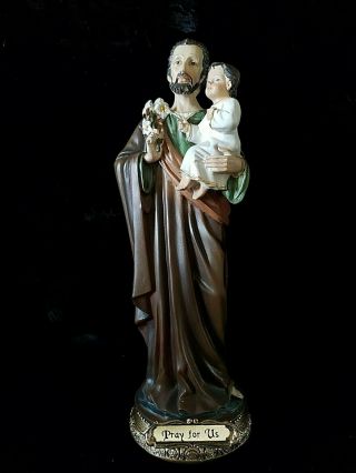 Saint Joseph Infant Jesus Catholic Religious Statue 2