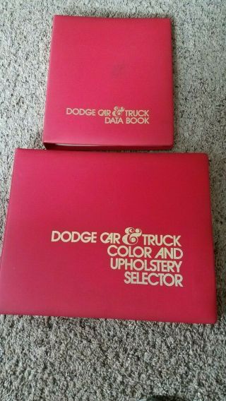 1973 Dodge Dealer Car & Truck Data Book/car Selector & Color & Trim Selector