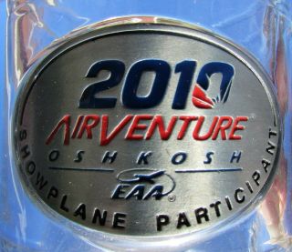 2010 Eas Airventure Souvenir Beer Mug - Showplane Participant - Oshkosh,  Wi