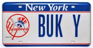 York Yankees Personalized Specialty License Plate,  Mlb,  Baseball