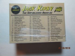 1994 Jack Kirby: The Unpublished Archives - Complete Base Set (90)