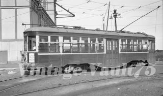 Orig Negative Trolley Ny B&qt 8532 Brooklyn & Queens Transit 1934 39th St Ferry