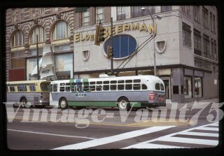 Slide Trolley Bus 561 Rta Dayton Ohio Kodachrome 1974