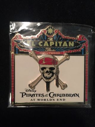 Disney Pin Dsf El Capitan Marquee Pirates Of The Caribbean At World 