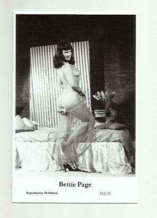 (n451) Bettie Page Swiftsure (333/33) Photo Postcard Film Star Pin Up