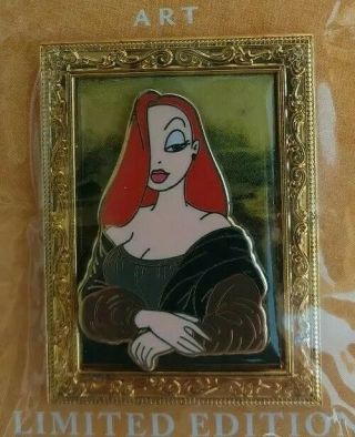 Museum Pin - Tiquitties Art Jessica Rabbit Mona Lisa Disney Le Pin Dlr Wdw Rare